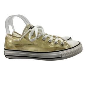 Converse Shoes Womens 8 Clear Plastic Sneakers Chucks All Star Lace Up 148633C